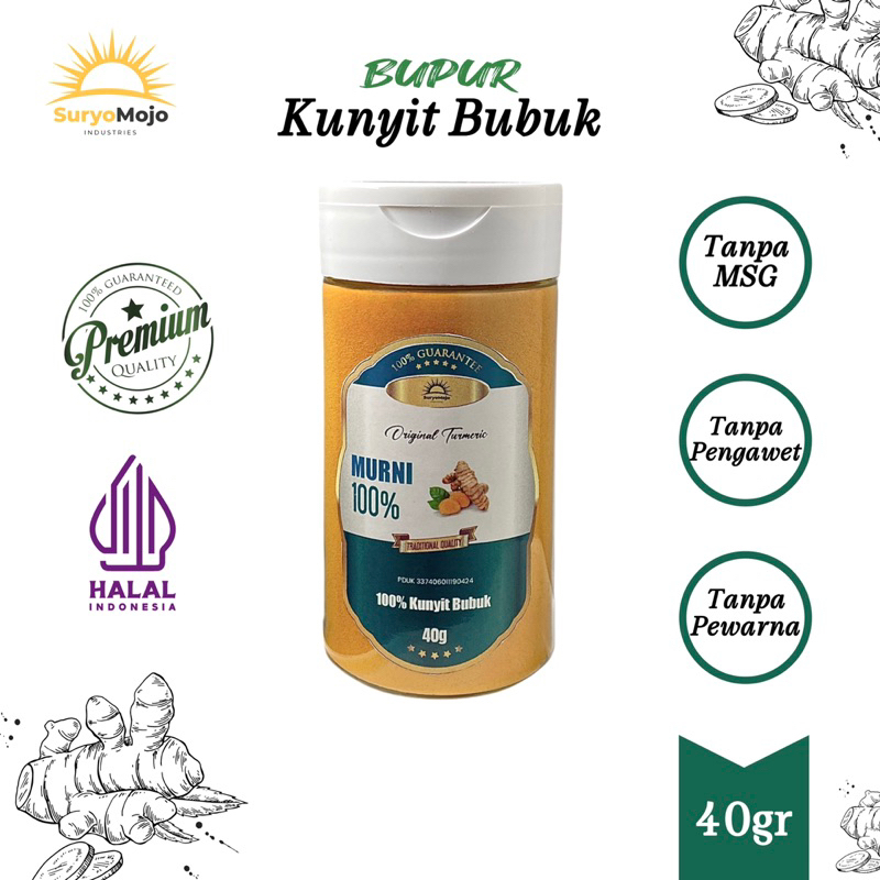 

SuryoMojo BUPUR - Kunyit Bubuk 40 Gr Premium Turmeric Powder