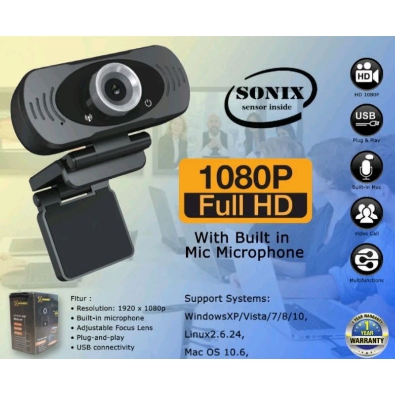 Komic Webcam/Camera External full HD 1080