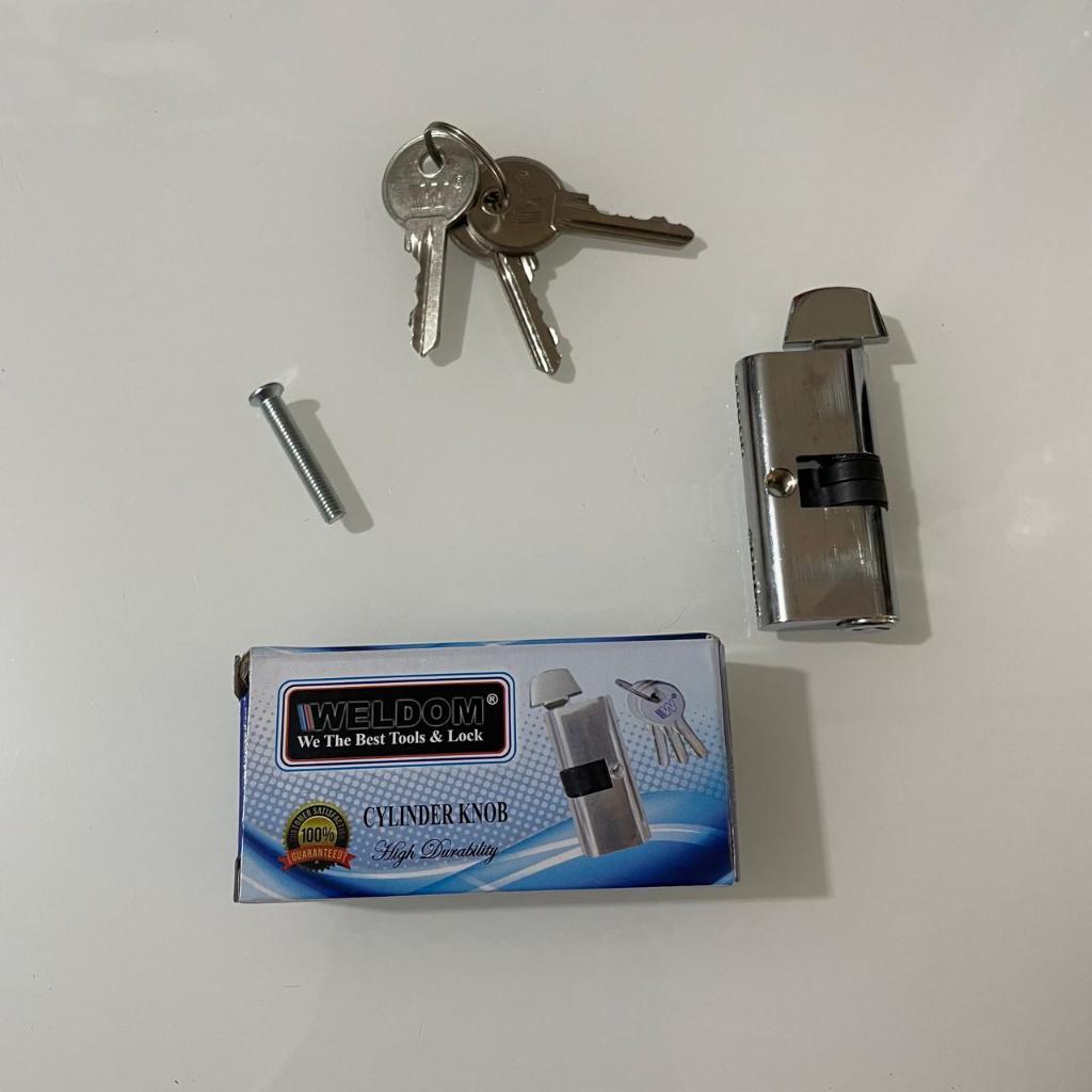 Cylinder Kunci Knob 9055 Pintu Alumunium
