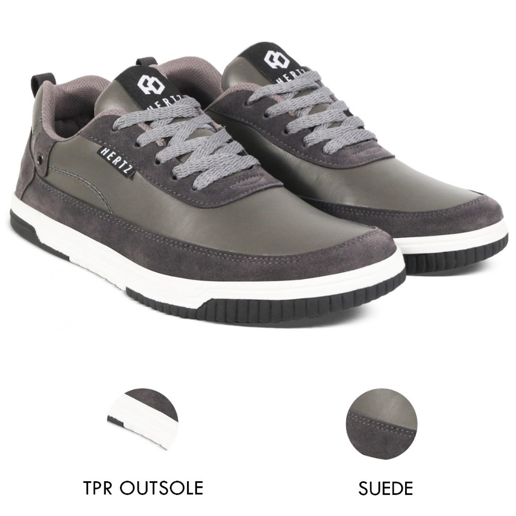 Hertz - Sepatu Sneakers Pria H 3666 Brand Hertz Sepatu Kasual Kuliah Kerja Hangout Harga Murah Berku