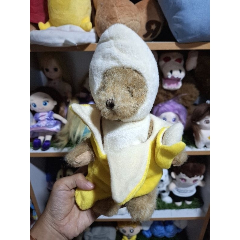Boneka Karakter Teddy Klasik Kostum Pisang / Teddy Kostum Original