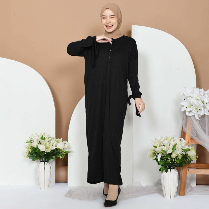 Mybamus Naila Knit batwing dress-Dress knit Wanita-dress knit busui-dress knit premium - gamis knit