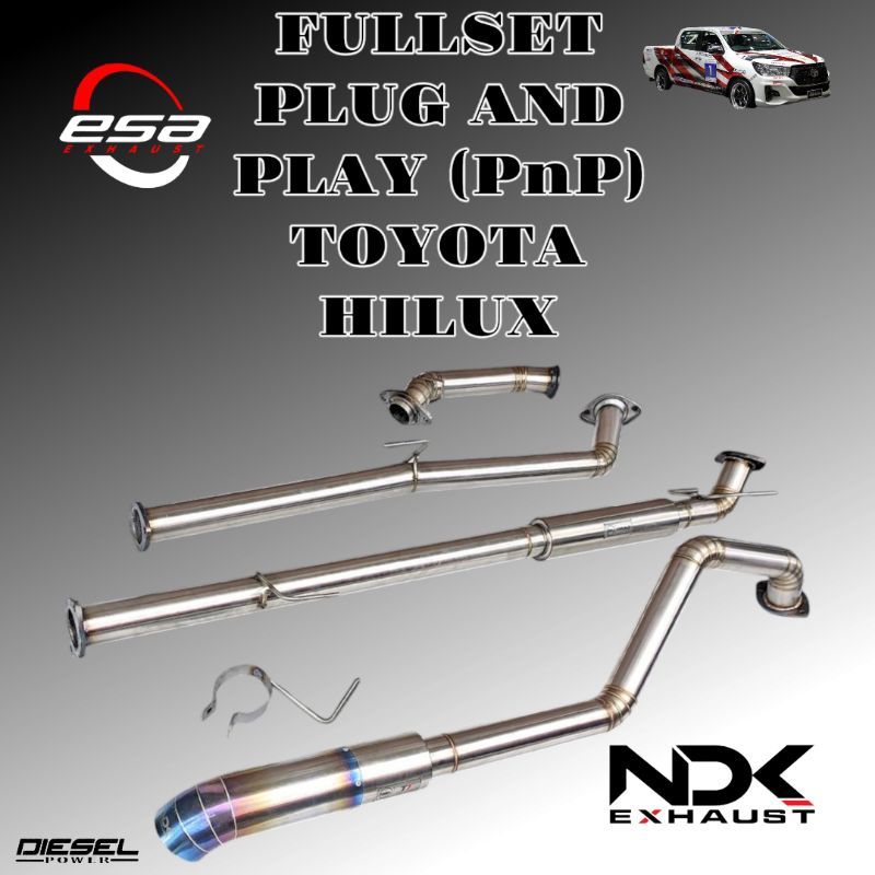 FULLSYSTEM PNP HILUX NDK EXHAUST KNALPOT DIESEL KNALPOT RACING MOBIL DIESEL