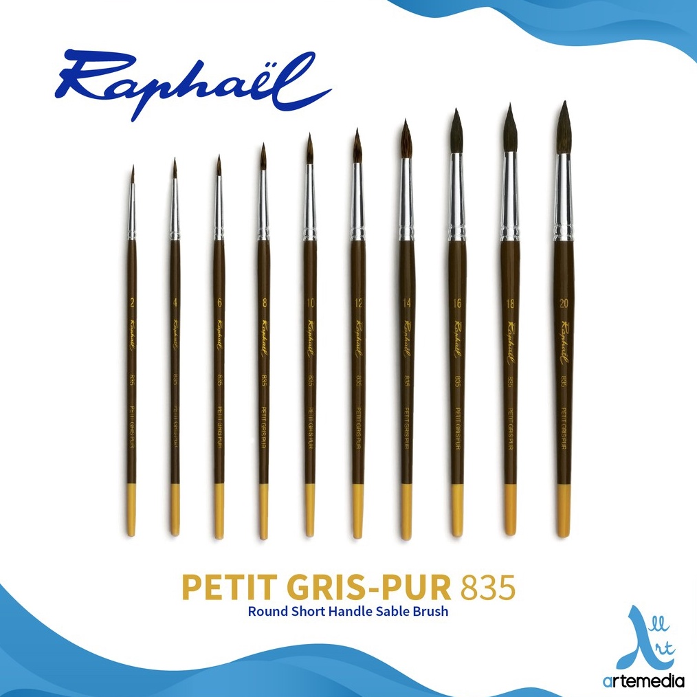 

KODE H36C Raphael 835 Round Petit Gris Squirrel Brush Short Handle