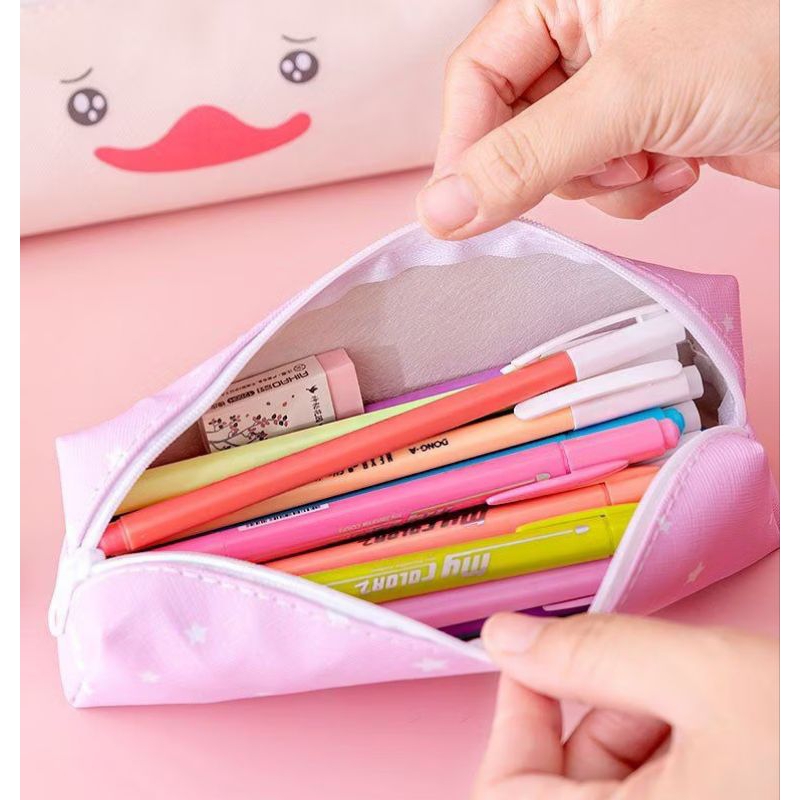 

Tempat pensil pulpen karakter hewan lucu dompet pouch make up kosmetik kotak pensil
