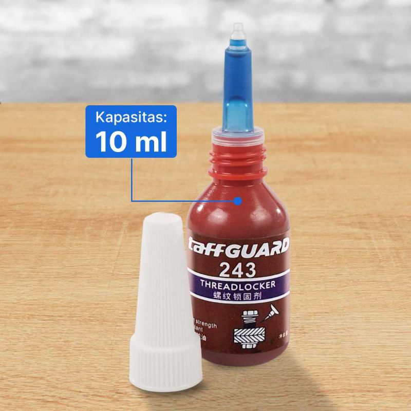 

lem TaffGUARD Lem Baut Multifungsi Blue Threadlocker Anaerobic Glue 10ml