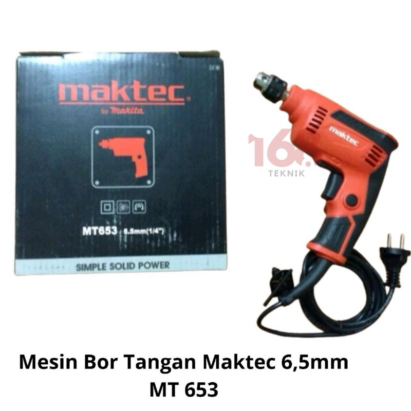 168Teknik Mesin Bor Tangan 6,5mm MAKITA MT653