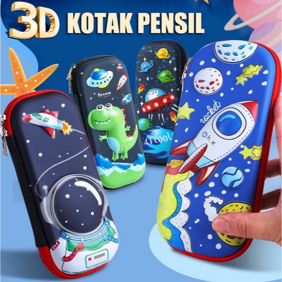 

BB7 - Tempat Pensil Karakter 3D EVA Kotak Pensil Pulpen Anak Laki-Laki Perempuan Waterproof