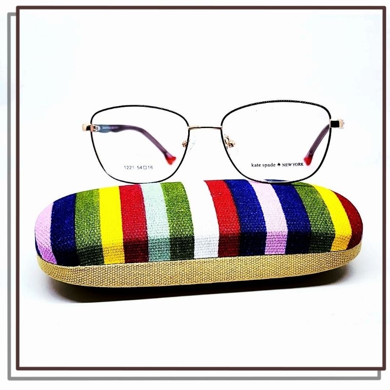 FRAME KACAMATA KATE SPADE 1221 Model Mata Kucing CAT EYE Keren Elegan Kualiras Bagus Kuat Awet Ringa