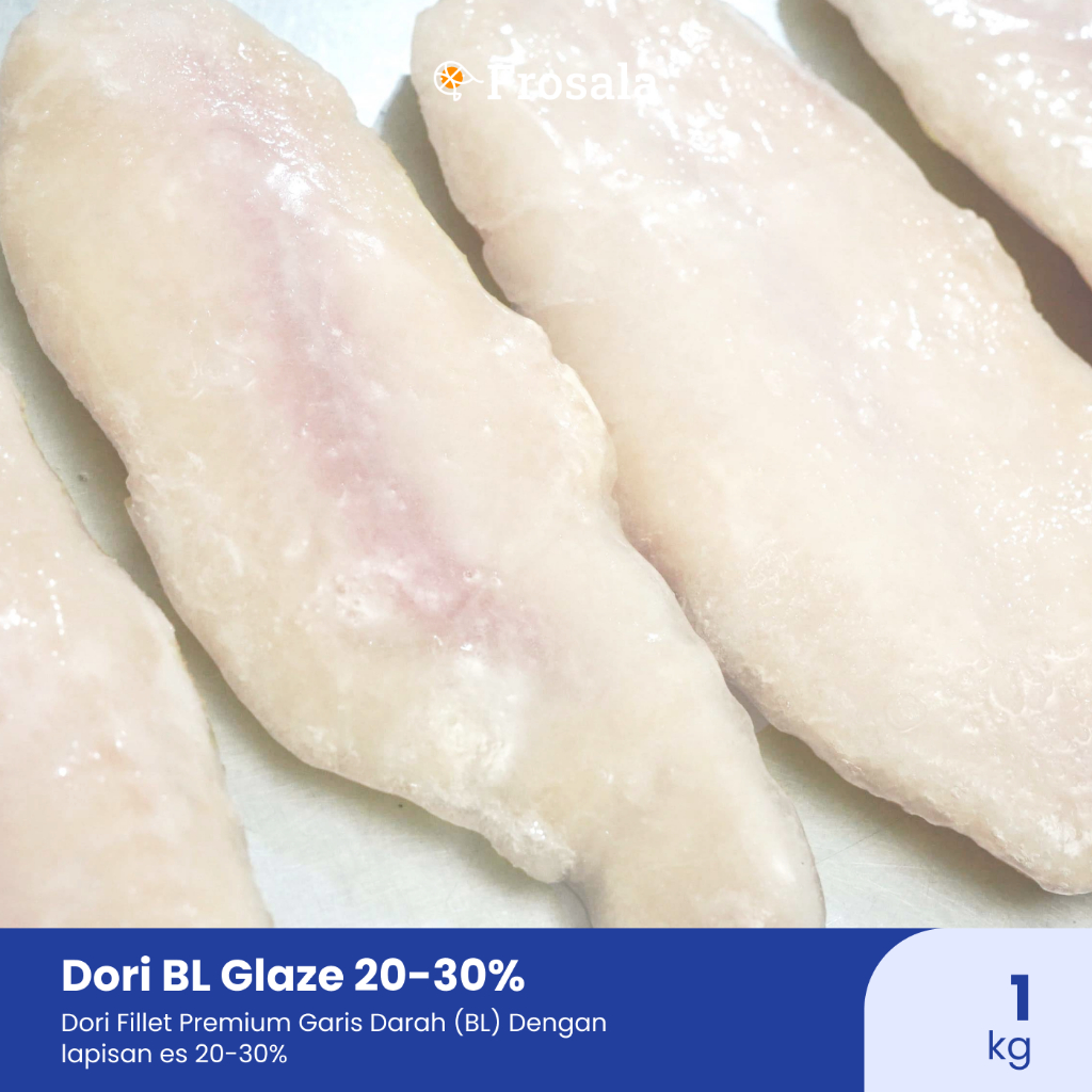 

Ikan Dori Fillet dengan Garis Darah (BL) Frosala Premium Frozen Beku kemasan 1 kg