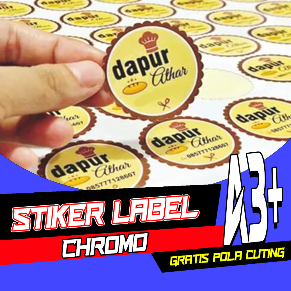 

Cetak Stiker Cromo A3 | Cetak Stiker Custom A3 | Stiker Label A3 Cromo