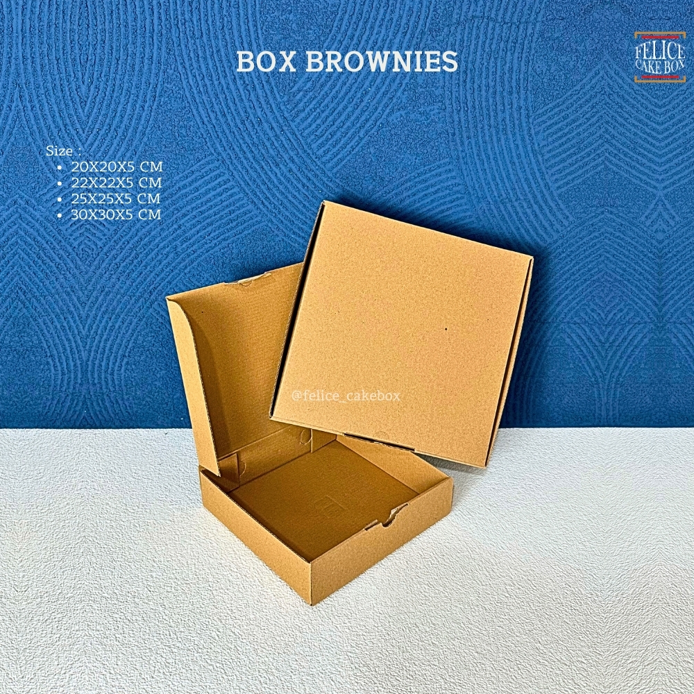 

BOX PIZZA 20X20X5 CM isi 10 pcs / KARDUS DIE CUT / KARDUS PIZZA / BOX POLOS COKLAT / PACKING KOTAK / KARDUS EFLUTE