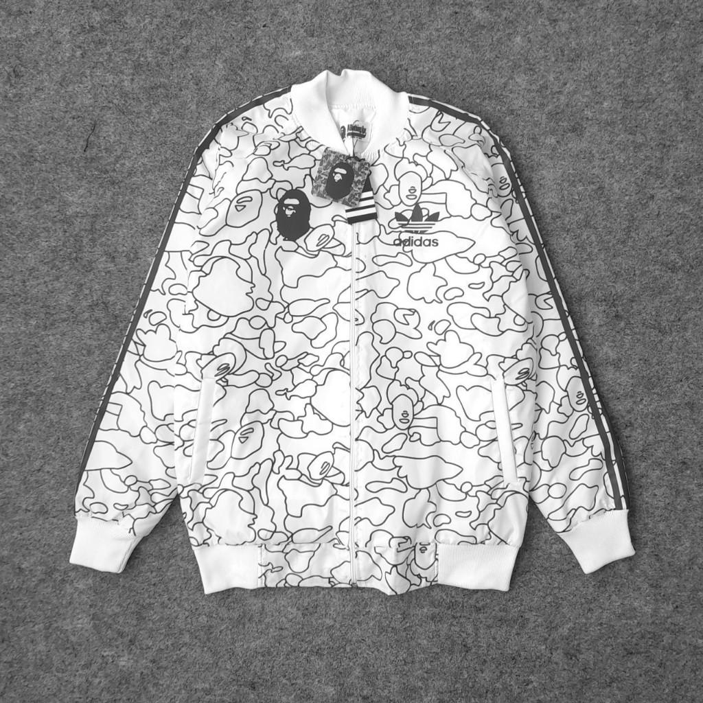 JAKET VARSITY BAPE AADIDAS TECHNO JAKET BRANDED