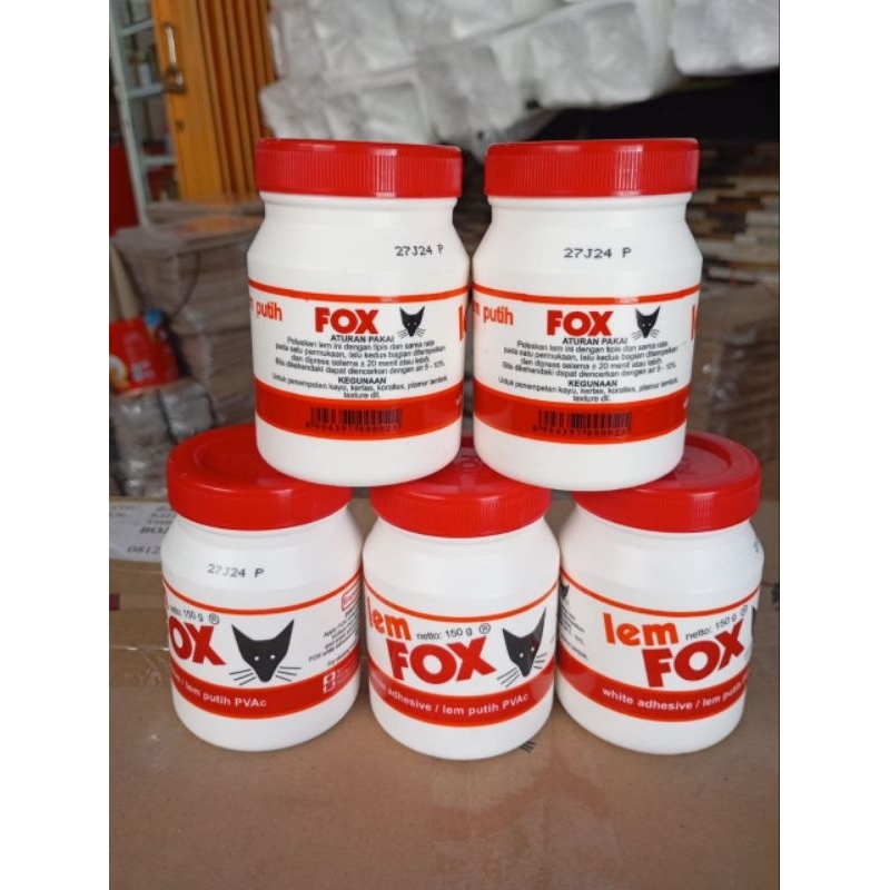 

(1botol) Lem FOX putih PVAC 150gr original