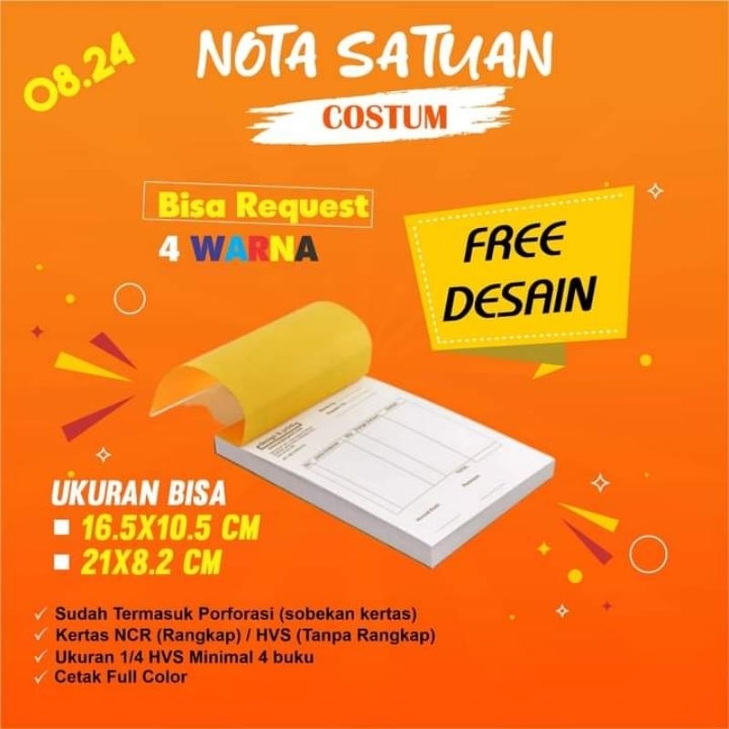 

CETAK NOTA CUSTOM BEBAS DESAIN