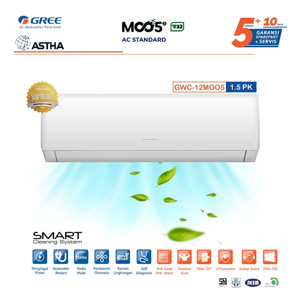 AC Split Gree 1 PK Standard GWC-09M005