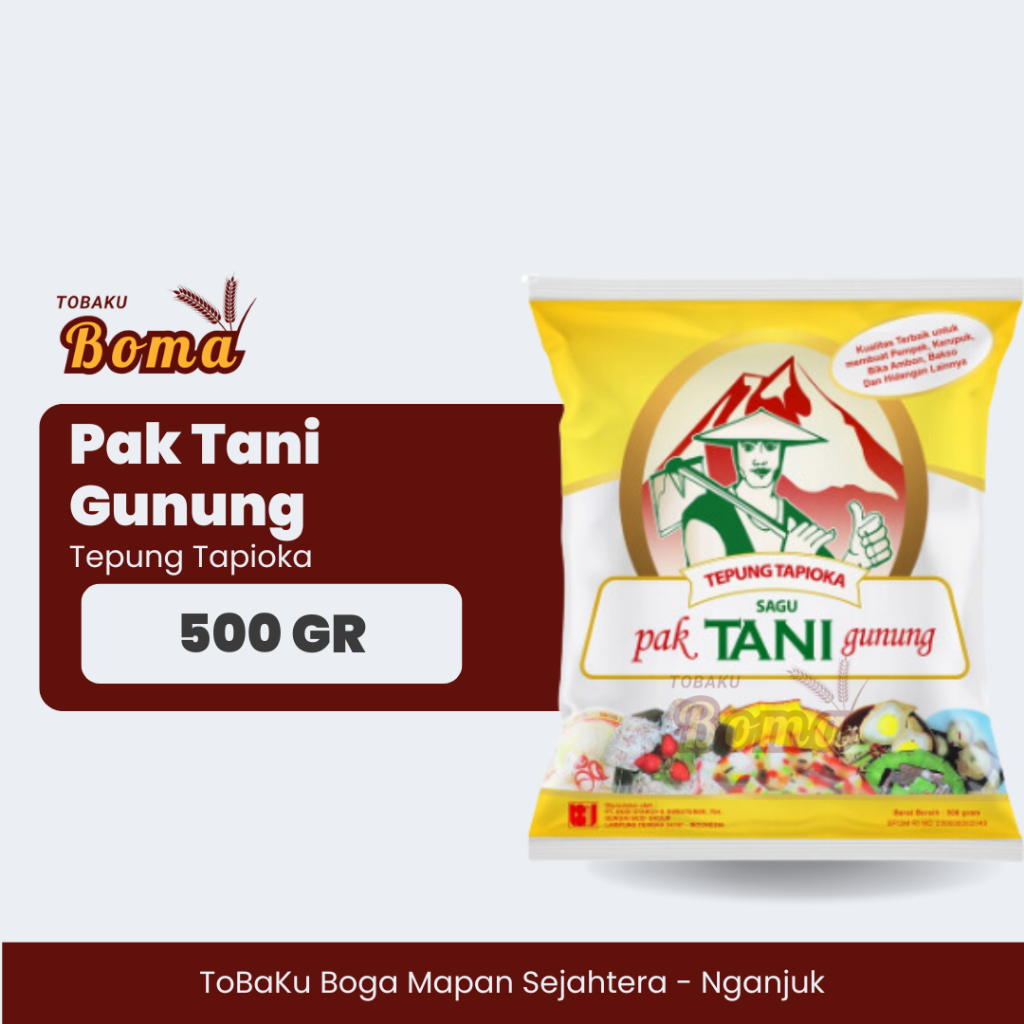 

Tepung Tapioka Cap Pak Tani Gunung (500gr)