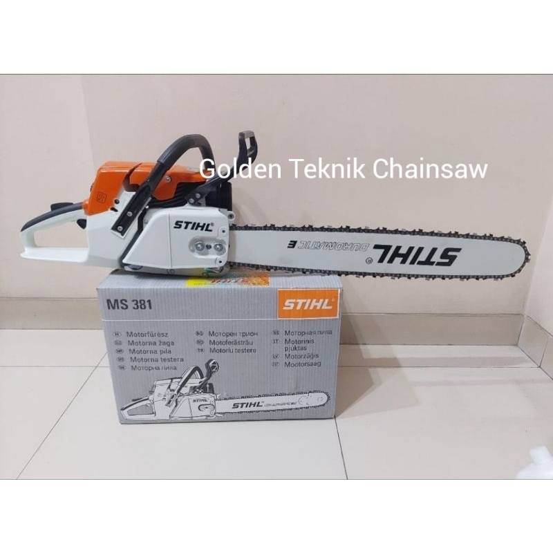 Chainsaw STIHL MS 381 Lengkap dengan Bar 25 inch dan Rantai. Senso STIHL MS 381 Bar 25 inch