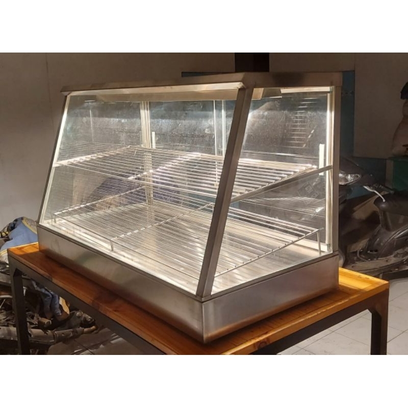 Electric food warmer display / pemanas ayam goreng