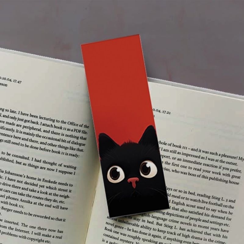 

[10 PCS] Bookmark Pembatas Buku Cat Series Lucu Bisa Custom