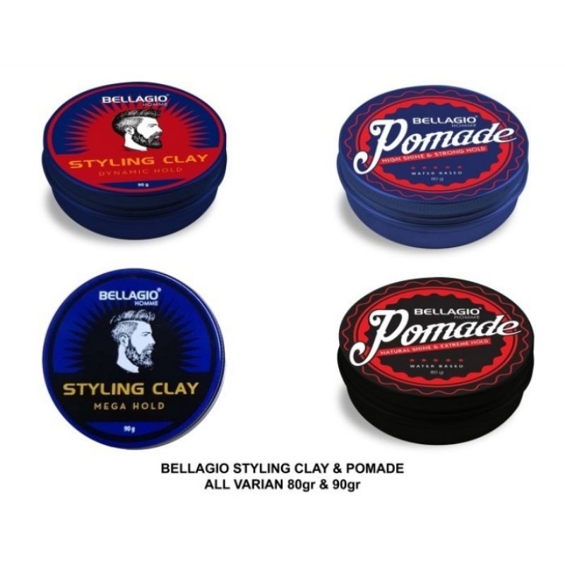 Bellagio homme styling clay / pomade all variant