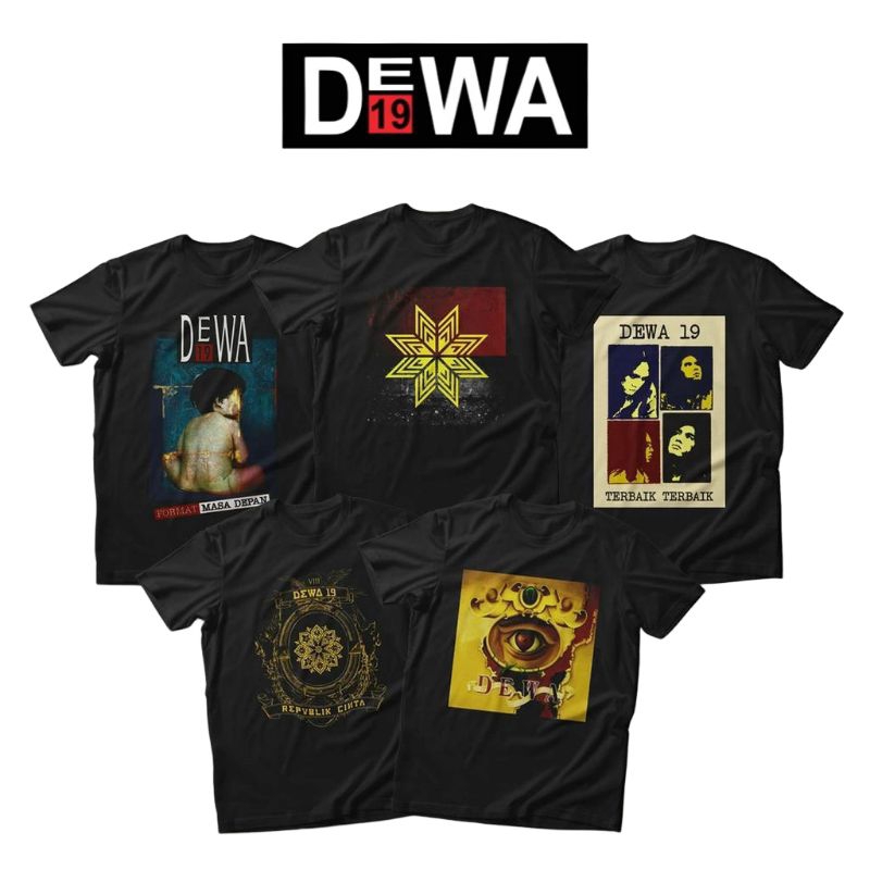 KAOS MUSIC BAND DEWA 19 // TSHIRT MUSIC BAND DEWA 19