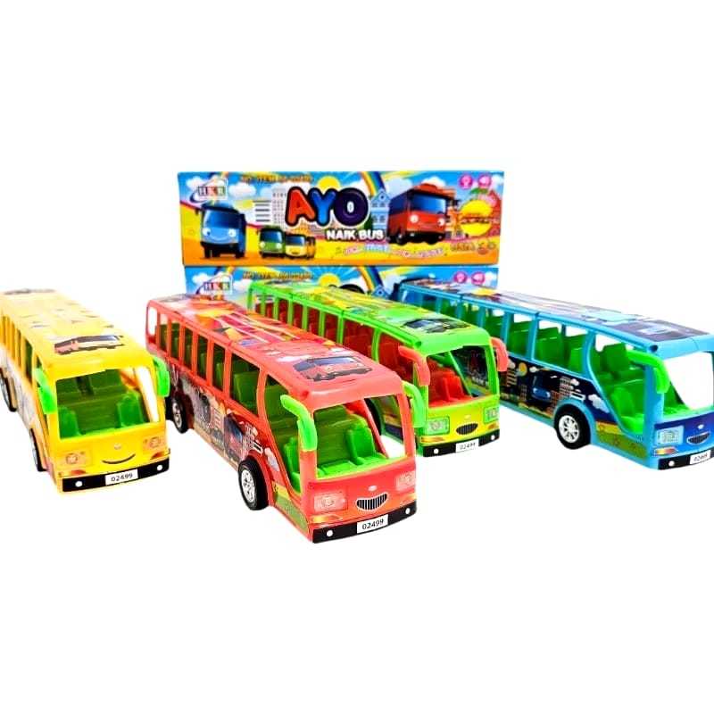 MAINAN MOBIL BUS TAYO BASURI TELOLET ADA MUSIK DAN LAMPU / MAINAN ANAK BUS TAYO NAIK BUS TELOLET PRO
