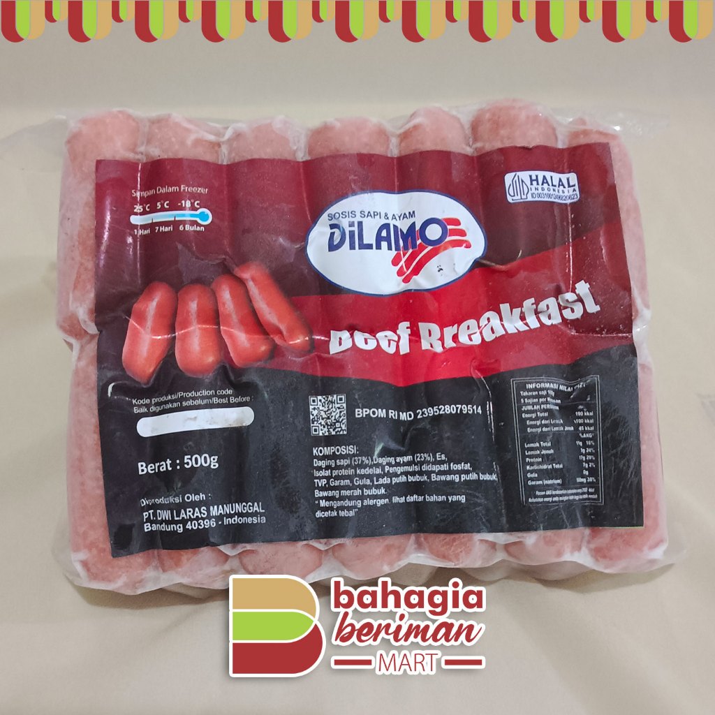

Dilamo Sosis Beef Breakfast