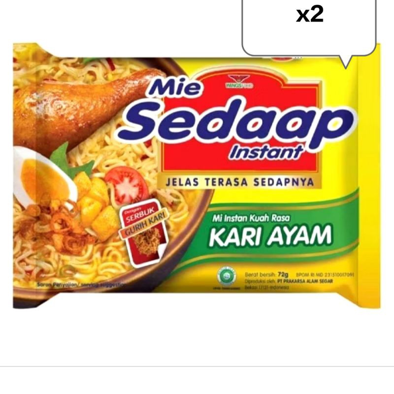 

Mie Sedap Instant Kuah 72Gr X2