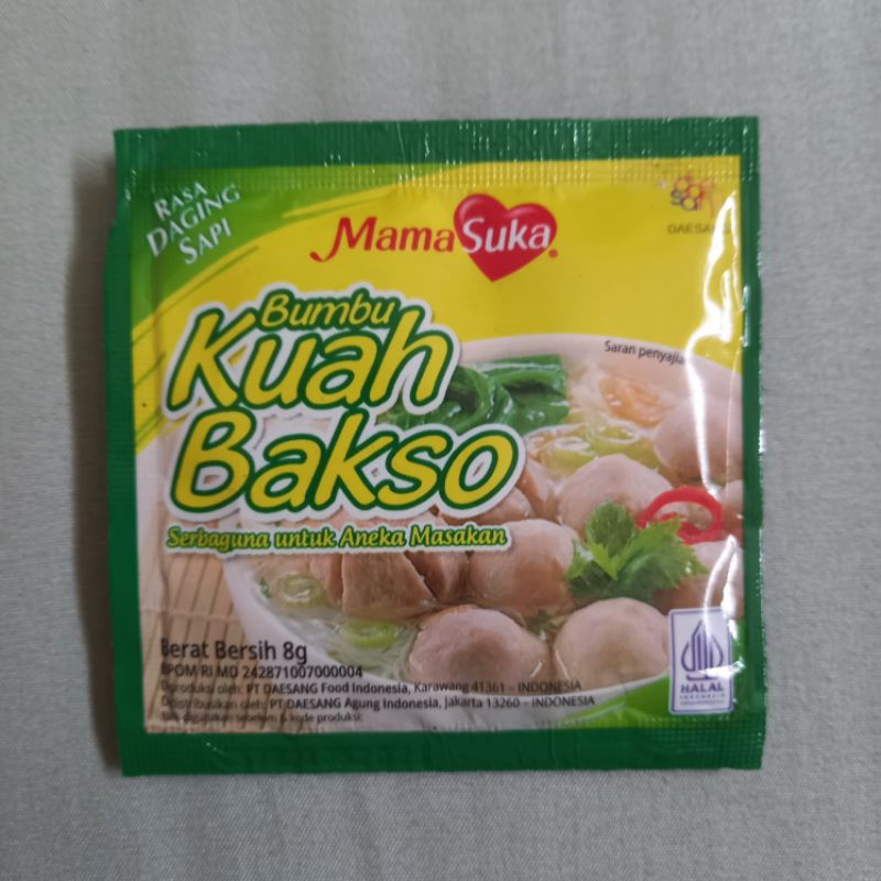 

Bumbu kuah bakso Mama Suka 1 renceng