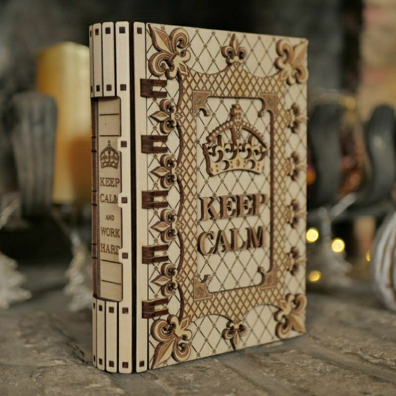 box hampers buku, kado kotak kayu unik mewah