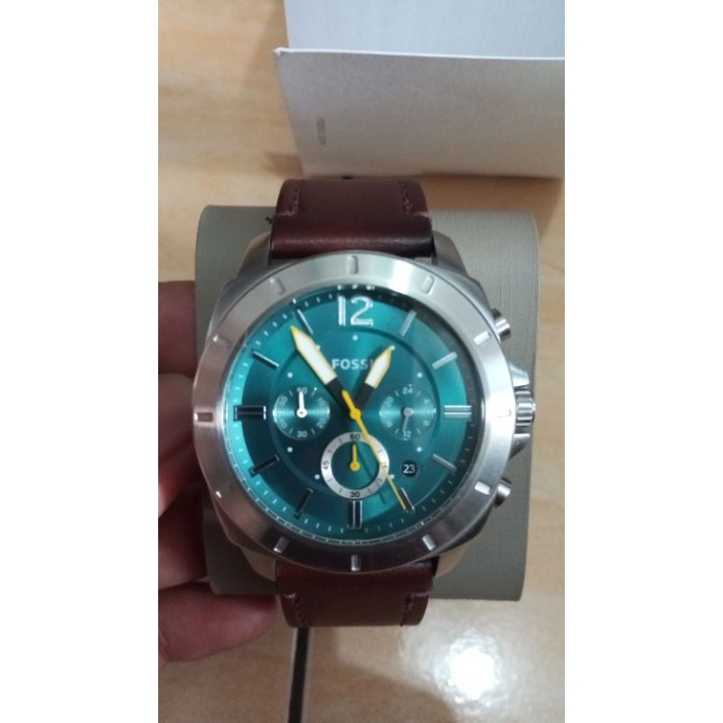 Jam Tangan Fossil Privateer Brown Leather Second