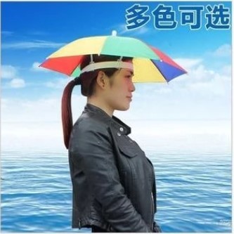 Topi Payung Topi Mancing Dewasa Memancing Umbrella Hat Payung Unik Outdoor Pelindung Kepala / Topi M