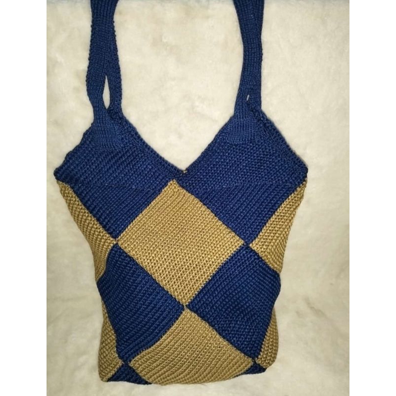 TAS SELEMPANG RAJUT CATUR/SLING BAG RAJUT/SELEMPANG WANITA
