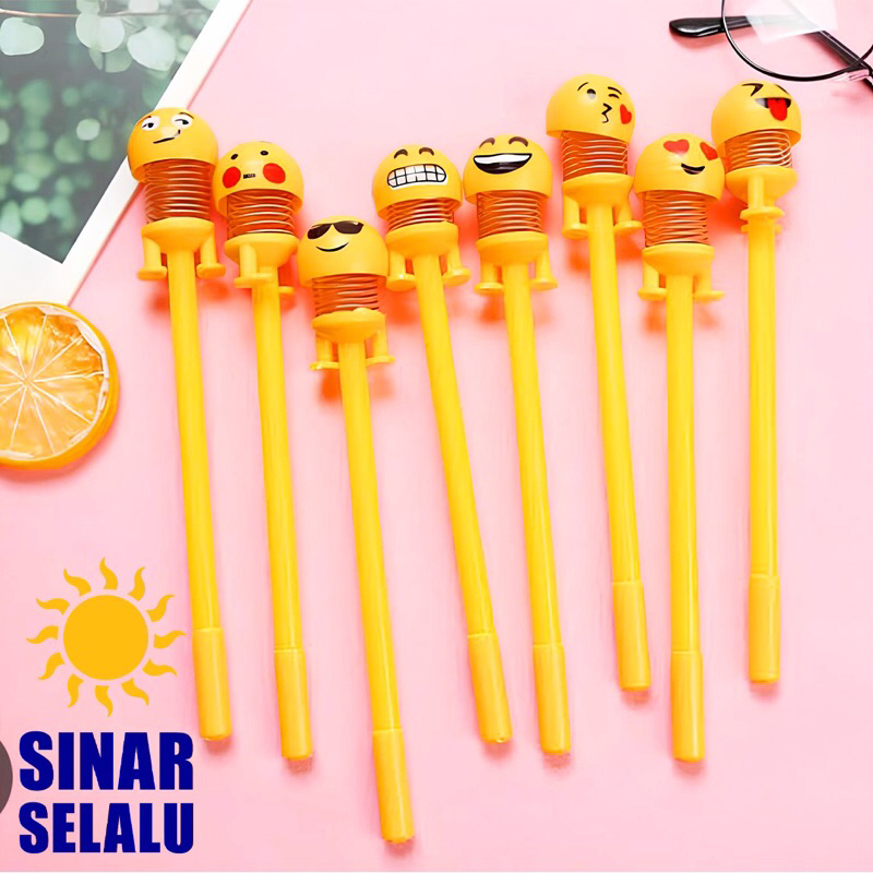 

Pulpen Gel Karakter Per || Pulpen Emoticon Lucu 10Pcs