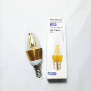 Lampu LED Candle Hinomaru E14 5 Watt Kuning Candle LED Lampu Lilin LED 5W Kuning E14