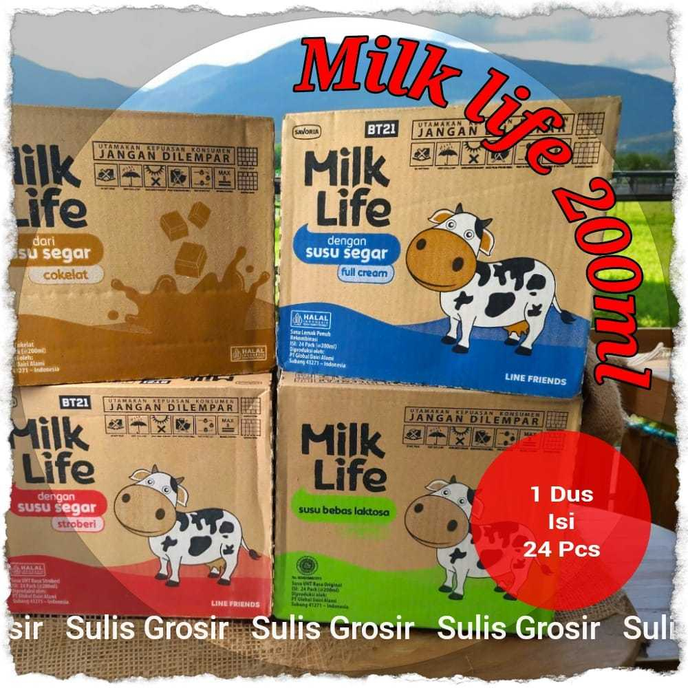 

Milk Life Susu UHT 1 Dus Isi 24 x 200ml
