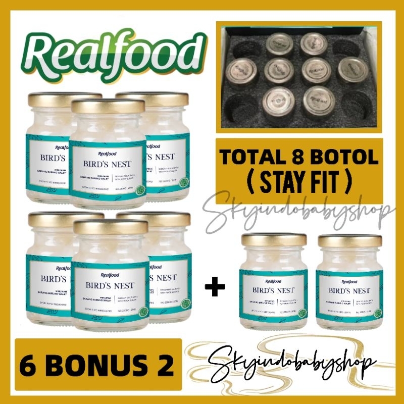 

Realfood Stay Fit ( 6 Bonus 2 ) Minuman Sarang Burung Walet Bpom Halal