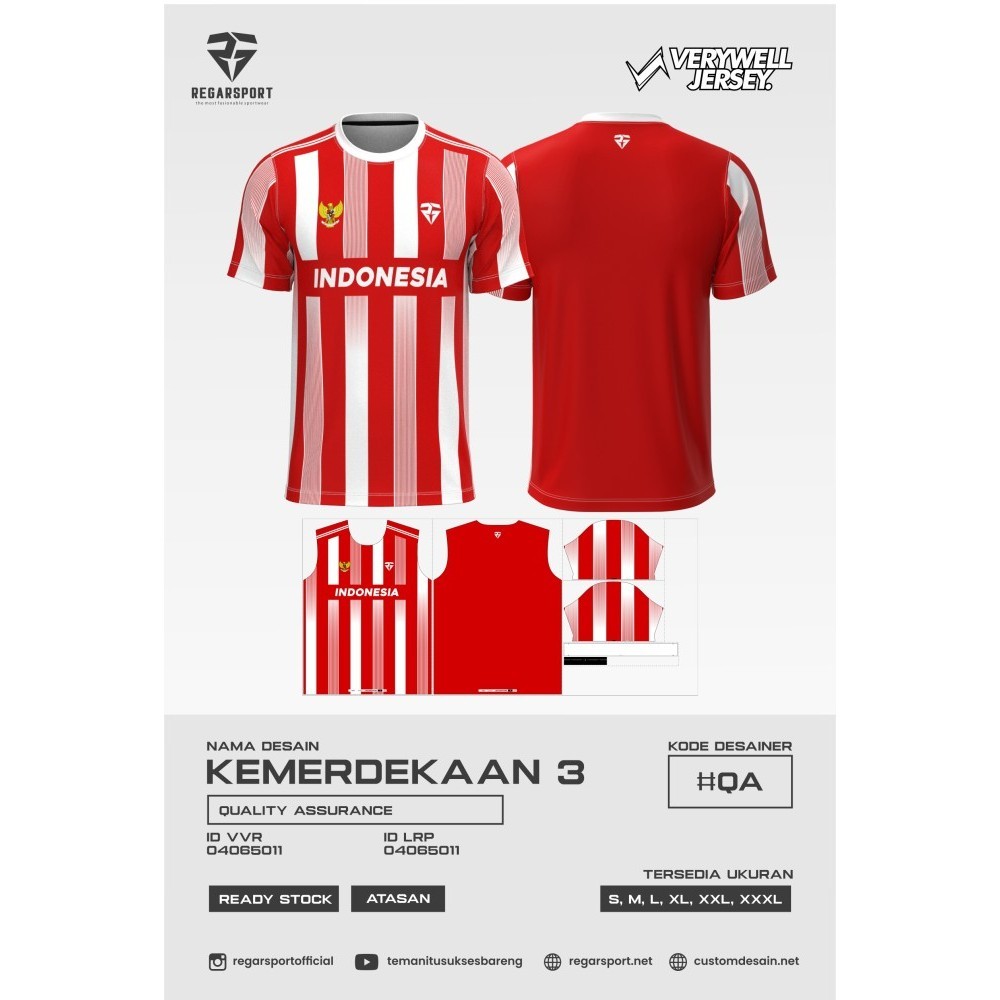 Kaos merah putih Indonesia