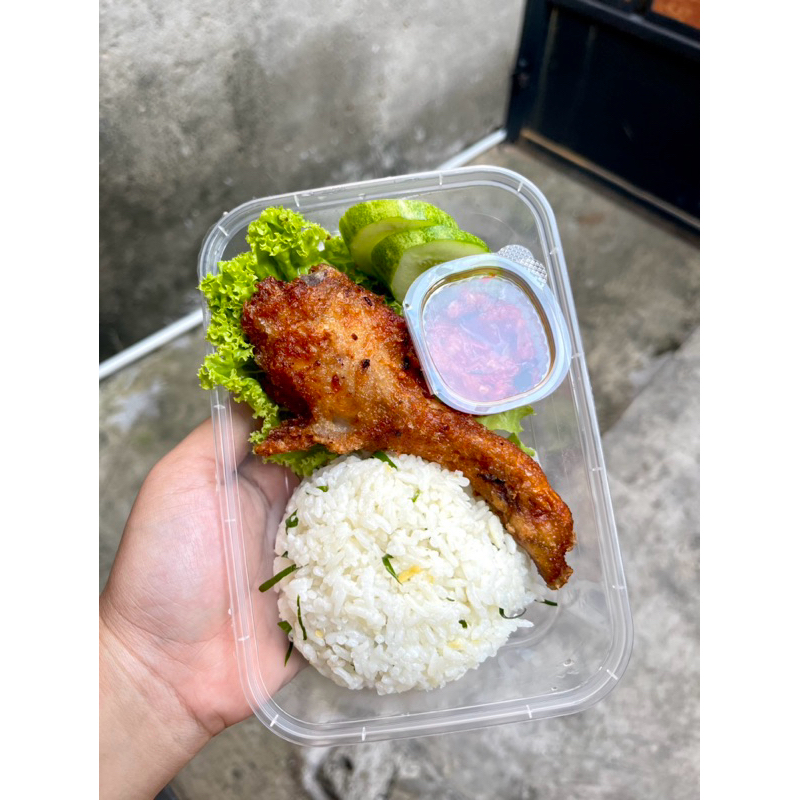 

Nasi jeruk Ayam bawang putih