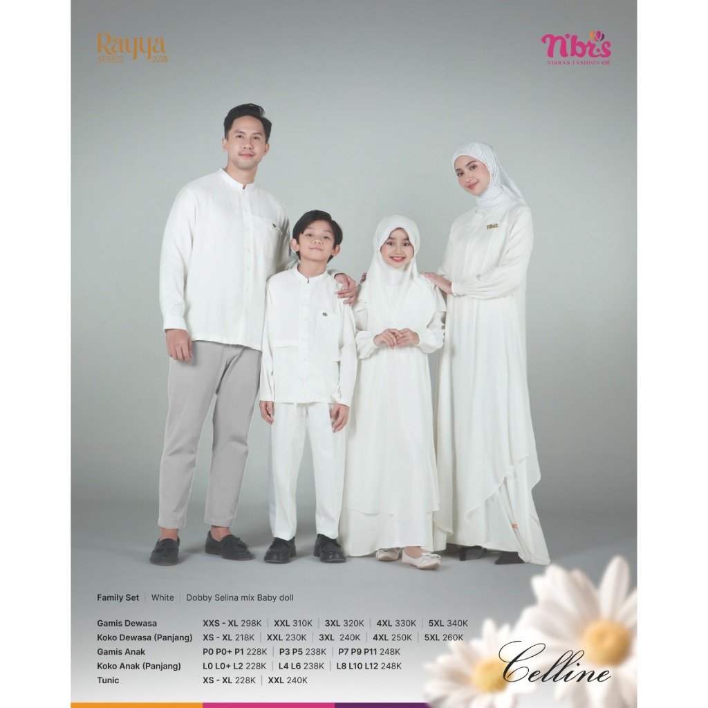 NIBRAS SARIMBIT 2025 SARIMBIT CELLINE WHITE