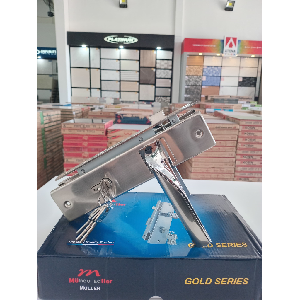 HANDLE GAGANG KUNCI PINTU STAINLESS MULLER BESAR 978315