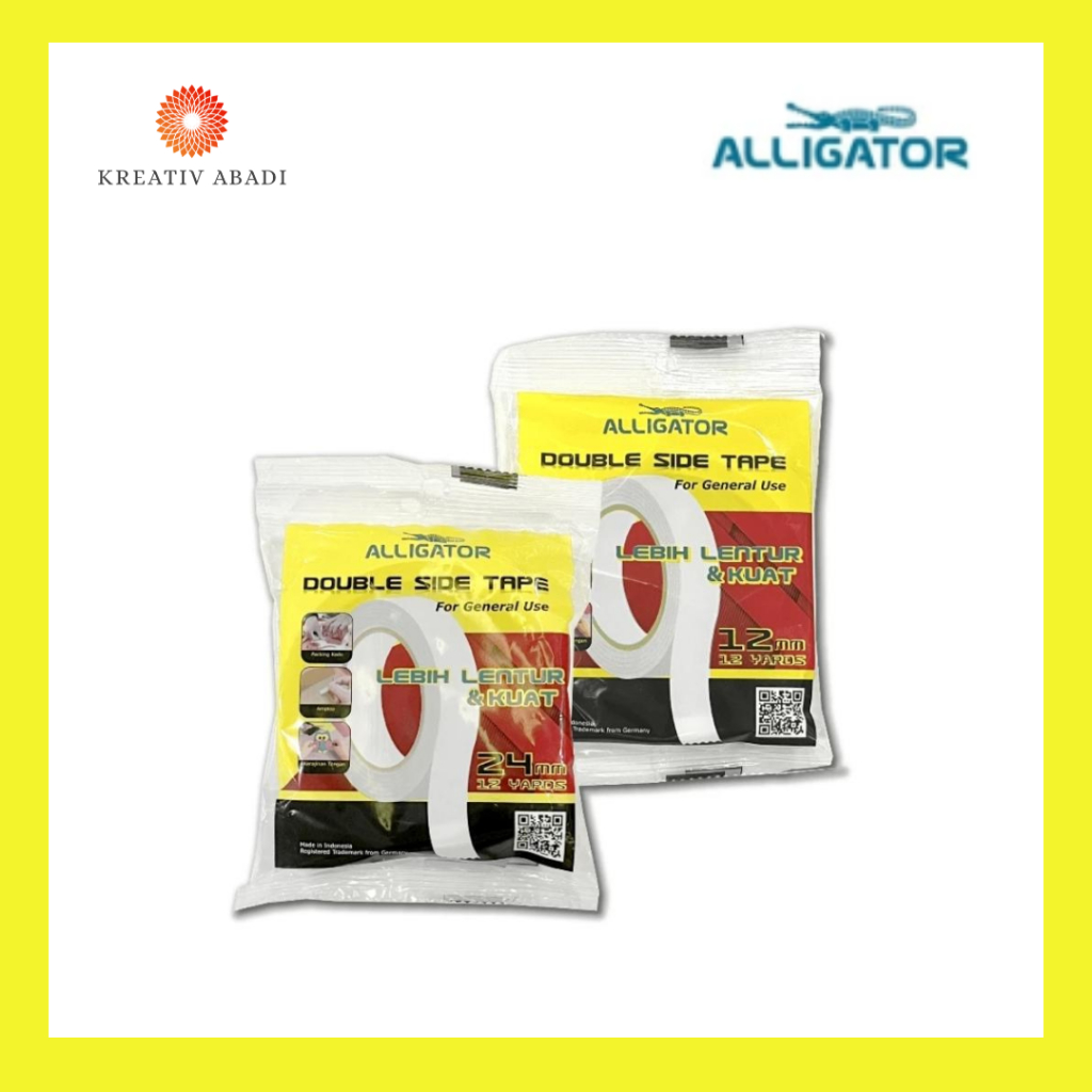 

Alligator Double tape 12mm/ 24mm