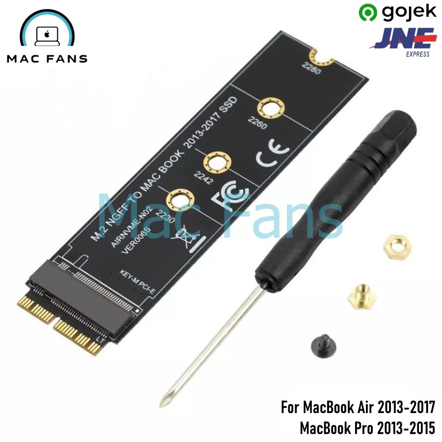 Converter Adaptor SSD M.2 NVME MacBook Air Pro A1398 A1502 A1419 A1465 2013 2014 2015