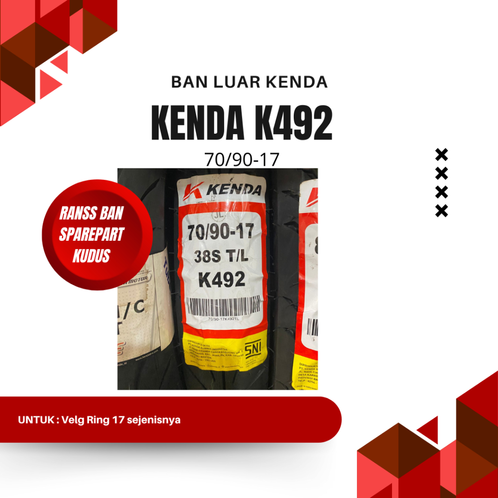 BAN LUAR KENDA K492 70/90-17