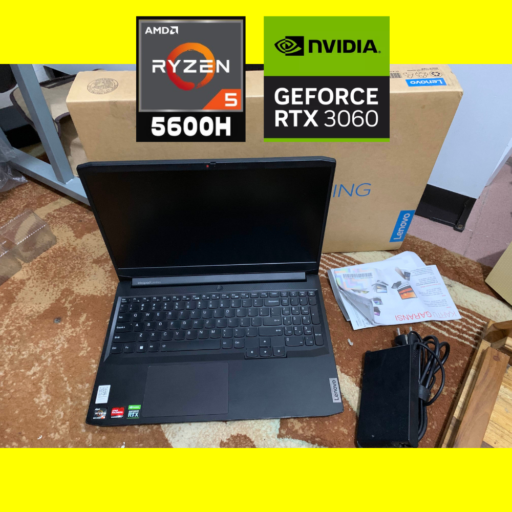 Lenovo Ideapad Gaming 3 15ACH6 RYZEN 5 5600H RTX 3060 RAM 16GB SSD 512GB | LAPTOP RTX 3060 RTX3060 |