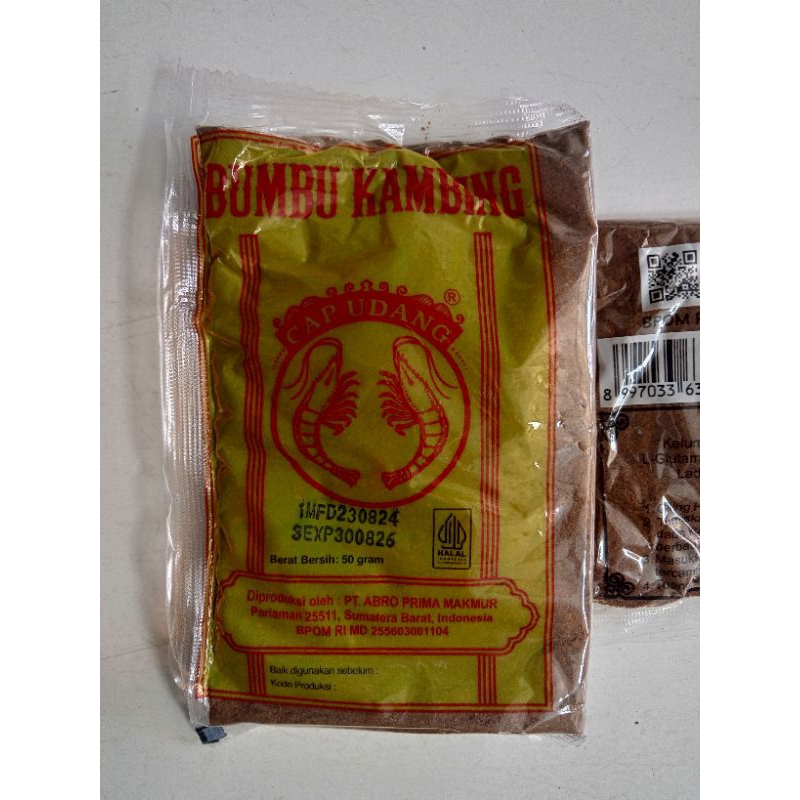 

Bumbu Kambing Cap Udang 50g