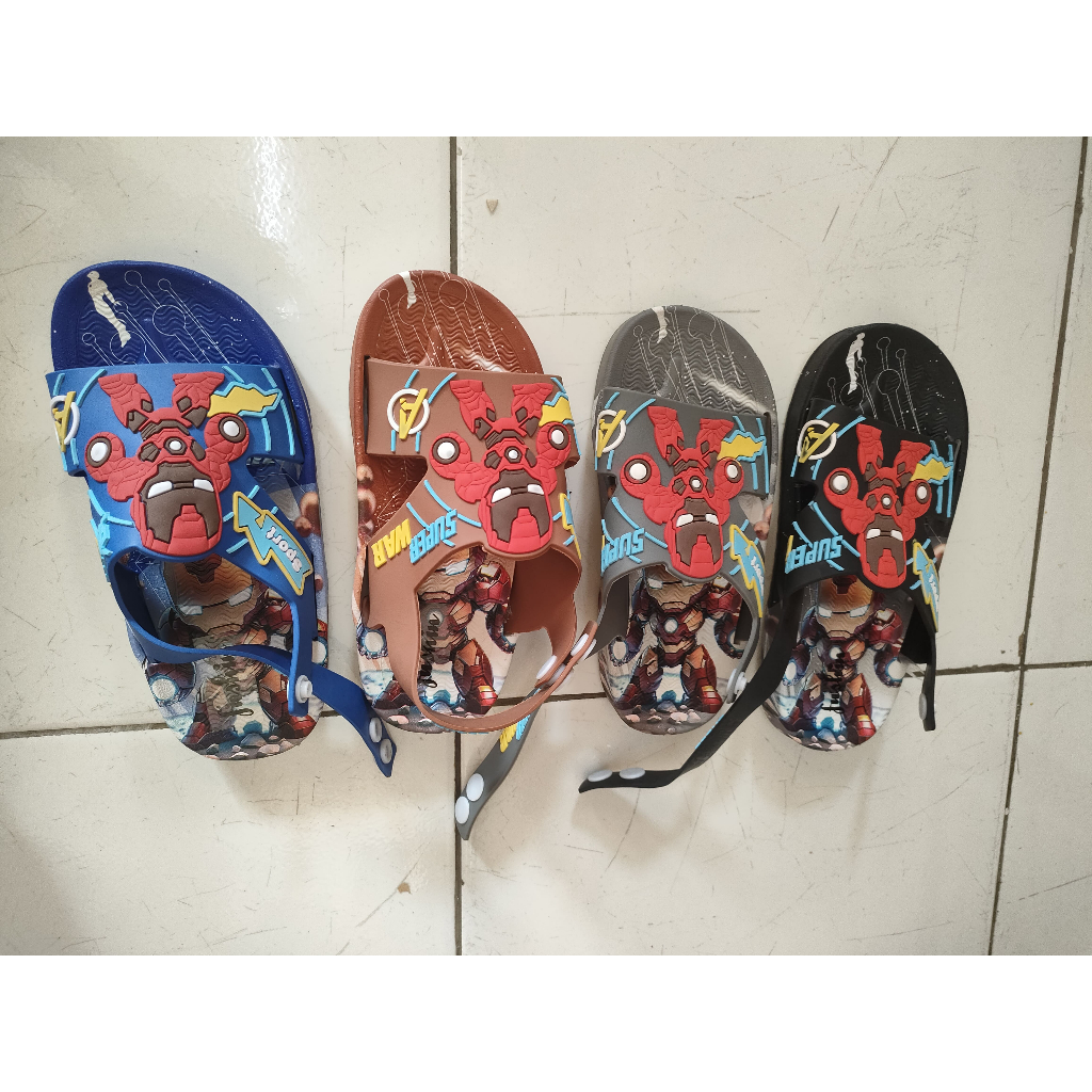 S076- Fushin YMI 3062 Sandal Anak Sandal Anak laki-laki Sandal Anak Viral Sendal anak dengan gambar 