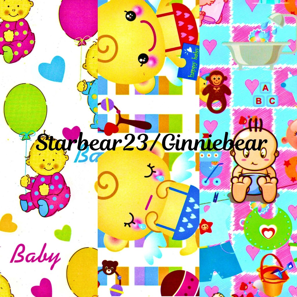 

Kertas kado motif baby glossy