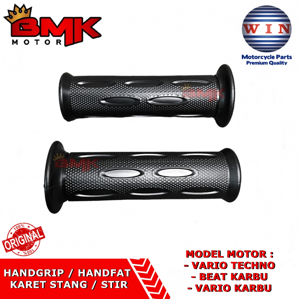 Win Handgrip Handfat Beat Vario Karbu Techno 110 Hanpat Hanfat Hanvat Karet Stang Stir